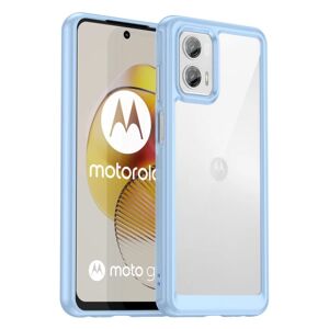 SKALO Motorola Moto G73 5G Transparent TPU Bumper cover - Blå Blue