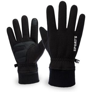 HEET Mænd Vinter Touch Handsker Mænd Plus Velvet Thicken Driving Warm Black