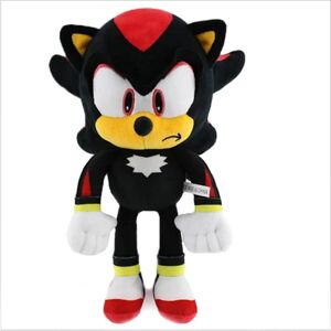 Sonic - Shadow plyslegetøj 30cm Sort farve Super blød kvalitet W -i