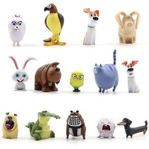 12 stk minifigurlegetøj The Secret Life Of Pets