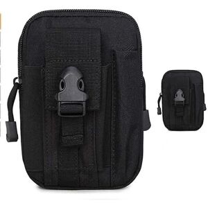 TFXHUA Taktisk taljetaske nylon black