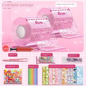 2 STK Nano Tape Bubbles Kit Legetøjssæt PINK pink