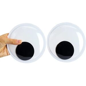 6 STK Giant Googly Eyes Sort Hvid Googly Eyes Store Sticky Eyes