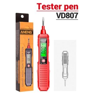 Smart Induktion Tester Pen Elektrisk Pen RØD Red