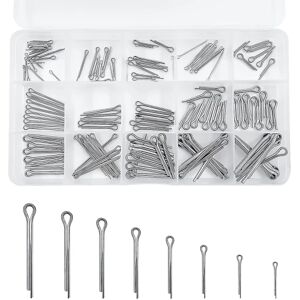 150 Stk Splinter Sortiment, M1 M1,5 M2 M2,5 M3 Split Pins Assorteret, Rustfrit stål Split Pins Metal Safety Split