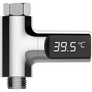 Tech of sweden LED-termometer til bruserarmatur, LED-termometer til bruserarmat Silver one size