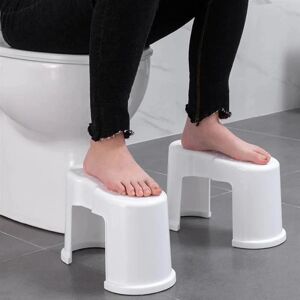 Toilettaburet 2 dele - Til træg mave - Squatty Potty White