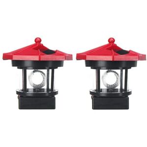 2 STÜCKE LED Solarbetriebene Leuchtturm Solar Lichter Feuerturm