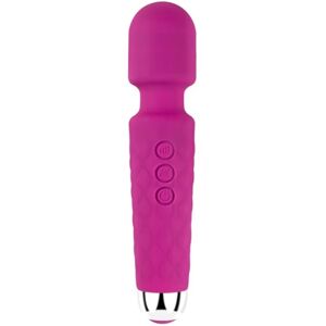 chongdianqi Sladdløs massageapparat 8 kraftfuld hastigheter 20 vibrationslägen Svart Pink