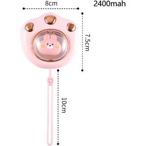 BATTERY CDQ Elektrisk vinterhandvarmere Kattklohandvarmere power Pink 2400mah