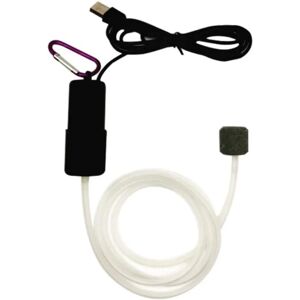 OCEAN (Sort) Mini USB Aquarium Luftpumpe, Ultra Quiet Oxygen Pump, Smal