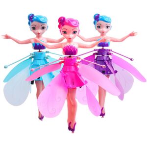 FLOWER LOST Flying Fairy Princess Dolls Magic Infrarød Induction Control Girl Legetøj Julegave