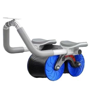 Abdominal Roller Automatisk Rebound Træning Abs Artefakt Træning Fitness Husholdningsblå