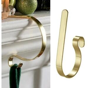 FMYSJ Julestrømpebøjler Holder Mantel Sokker Krog Pejs Clip Decor (FMY) Gold 4pcs