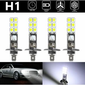 AVANA 4 stk Car H1 LED Tågelygte, H1-12SMD-5050 Chip LED, High Brightne