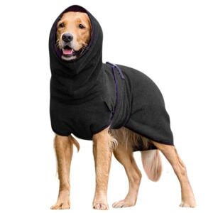 Hundetøj Håndklædetørrer Badekåbefrakke Black 4XL