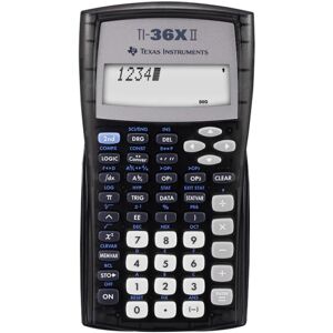 Texas Instruments Ti-30x Iis 2-linjers videnskabelig lommeregner, sort med blå accenter