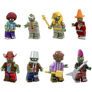 DAO 8 stk Plants Vs Zombies Action Mini Figurer Byggeklods Kids Fit Legetøj Gavesæt Db