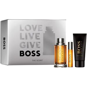 Giftset Boss The Scent Edt 100ml + Shower Gel 100ml + Edt 10ml Silver