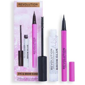 Makeup Revolution Eye & Brow Icons Gift Set Pink