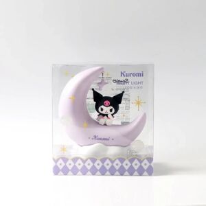 Sanrio Moon LED-lys Anime Kuromi Cinnamonroll Kawaii Tilbehør Ornament Skønhed Soveværelse Natlys Sengelampe Dekoration Kuromi