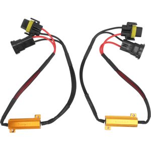 2stk H11 LED-tågelygtedekoder 50W 12V Belastningsmodstand Auto Bil Forlygte Anti Flimmer Canceller