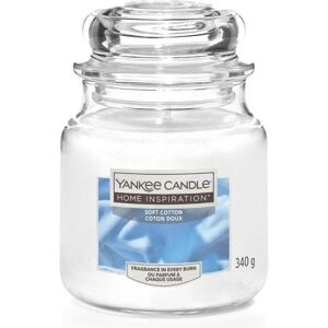 Yankee Candle Home Inspiration Medium Soft Cotton 340g White