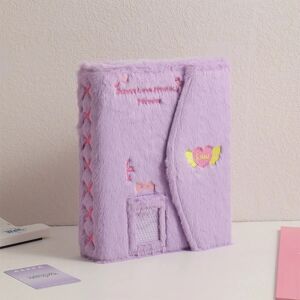 WINE A5 Plys Binder Fotokort Holder Kawaii Photo Album Purple