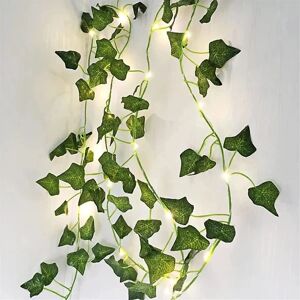 20led batteridrevet 2m kunstige blade hængende kranslys Ivy dekorative lys