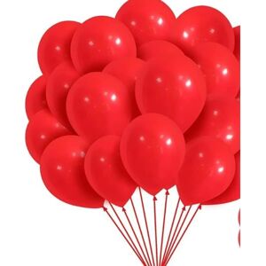 YIXI Røde balloner 12 tommer 100 pack latex ballon festdekoration