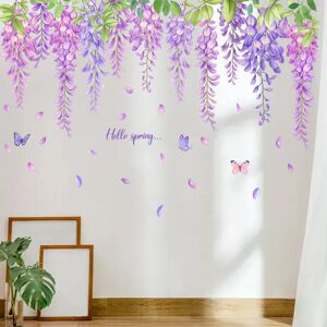 Sæt med 2 Purple Vine Room Decor Wall Stickers Wall Sticker Vine