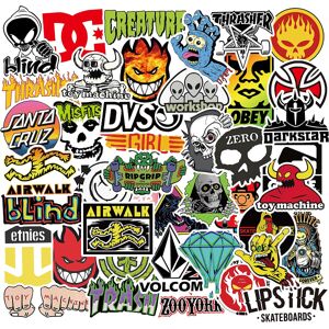 Skateboard Stickers Pack Cool Decals 100 stk til Laptop Teens Sti