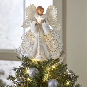 LED ängel julgran Toppstjärnor Christmas Angel Fairy Character Ornamenter