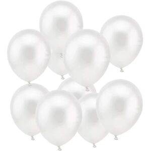 FMYSJ 100 Stykker Balloner Hvid Helium, Latex Hvide Balloner Diameter 30 Cm Til Bryllup Valentinsdag Fødselsdag Dåb Nadver Festdekoration