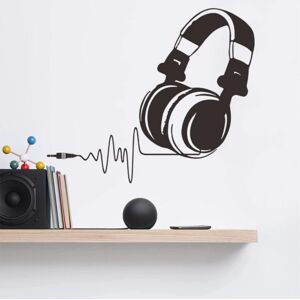 Heyone Gaming Headset Wall Sticker til Drenge Værelse Soveværelse Baggrund Hjem Dekorationer Vægmaleri Stickers Selvklæbende tapet - -