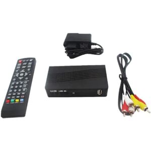 HD99 FTA HEVC 264 DVB T2 Digital TV-tuner 264 TV-modtager Fuld HD DVBT2 Videodekoder EU-stik Black