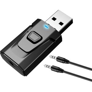 Usb Bluetooth 5.0 med 3,5 mm ekstra 4 i 1 trådløs lydsender modtageradapter til tv/hjemmelydsystem