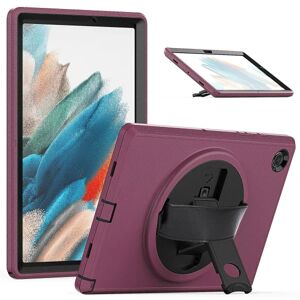 BATTERY For Samsung Galaxy Tab A8 10.5 (2022) Hårt Pc+tpu Cover Kickställ Flerskiktsbeskyttelse Anti-drop etui med håndtagsrem/penna Deep Rose ingen