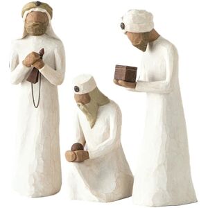 Willow Tree Tre Wisemen Nativity Figurer Skulpterade Handmålade 26027