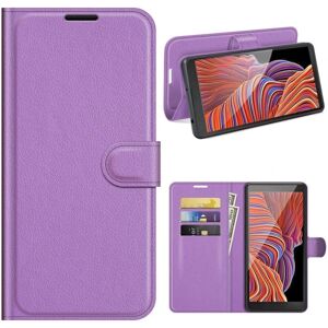 Generic Classic Samsung Galaxy XCover 5 Flip etui - Lilla Purple