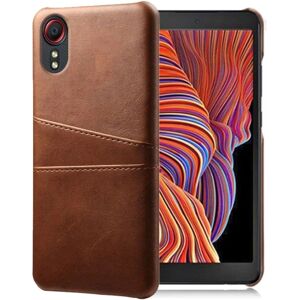 Generic Dual Card case Samsung Galaxy Xcover 5 - Brun Brown