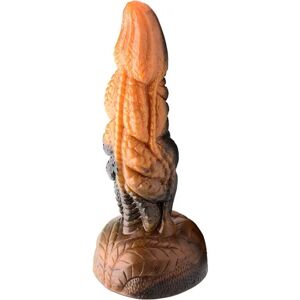 Creature Cocks: Ravager, Rippled Tentacle Silicone Dildo Brun, Orange, Svart