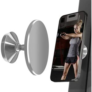 Opgraderet Gym Magnetisk Telefon Mount Holder, Dual Magnet med Strong