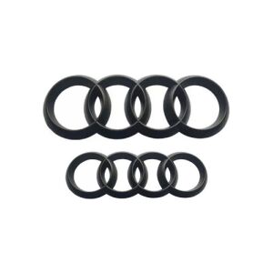 Audi A3 Black Edition Blackline Emblem Logo Ring Sort (fron