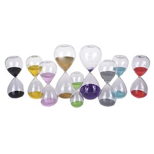 WINE 10/15/30/45 minutter farvet glas dråbe tid Timer dekoration Black 15min