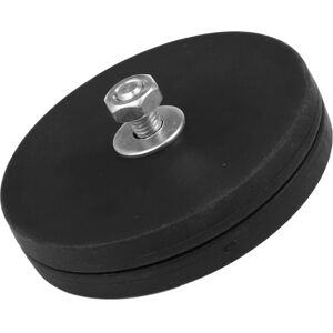 LEIGELE 2 stk 45 kg Kraftig Neodymium Magnet Disc Gummi prissat D88x8mm M8 Gevind Overflade Beskyttende Led Lys Kamera Bilmonteringsmagnet til terrængående køretøjer eller