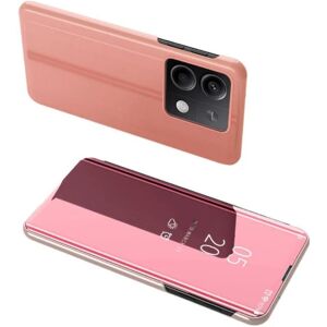 SKALO Xiaomi Redmi Note 13 5G Clear View Mirror Etui - Rosa guld Pink gold