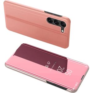 SKALO Samsung S23 Clear View Mirror Etui - Rosa guld Pink gold