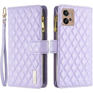 SKALO Motorola Moto G32 4G BINFEN COLOR Big Wallet Quilted Flip Purple