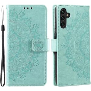 SKALO Samsung A04s 4G Mandala Flip Cover - Turkis Turquoise